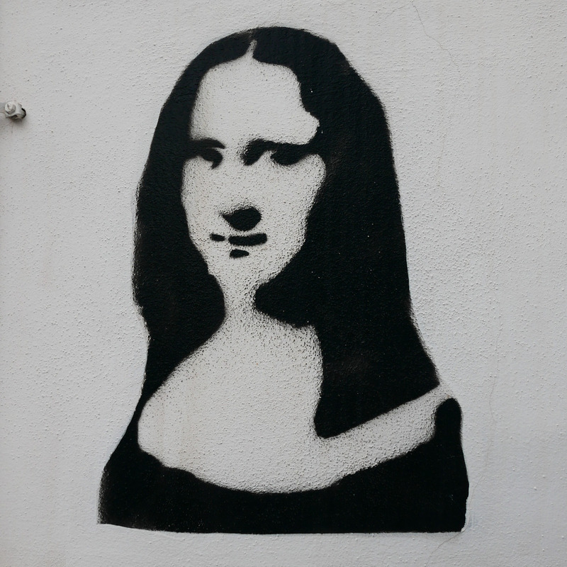 Mona Lisa Graffiti Stancil