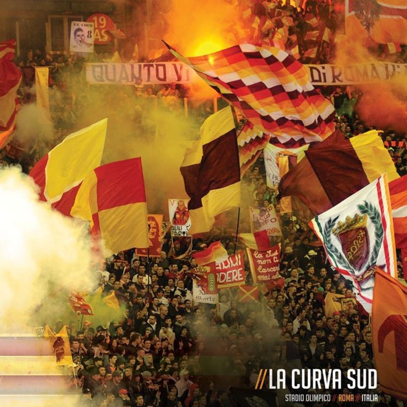 La Curva Sud, Stadio Olimpico, Roma