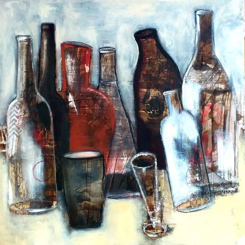 Bottles and flute