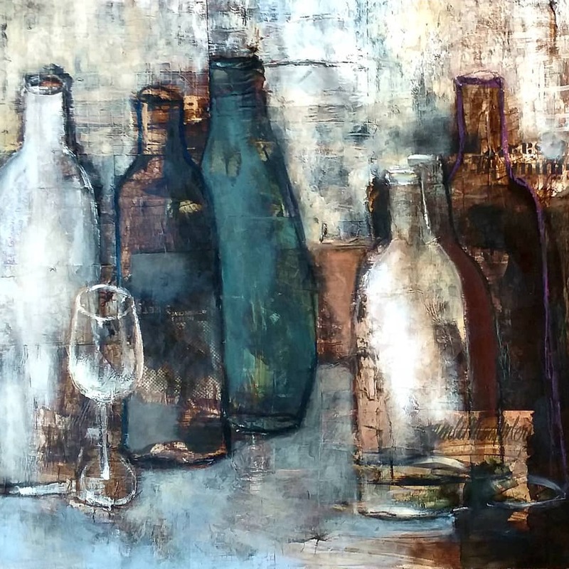 Bottles and glass