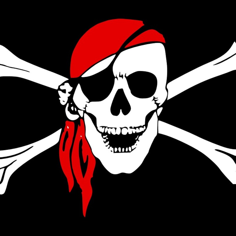 pirate crossbones skull