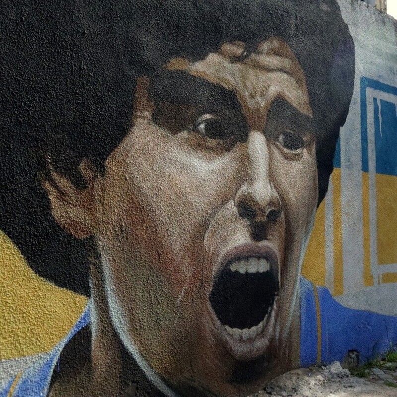 Mradona D10S Mural